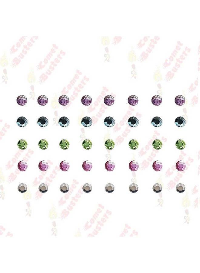 Comet Busters Beautiful Multicolor Stone Bindi (4 Mm) (Bin1011) - Image 5