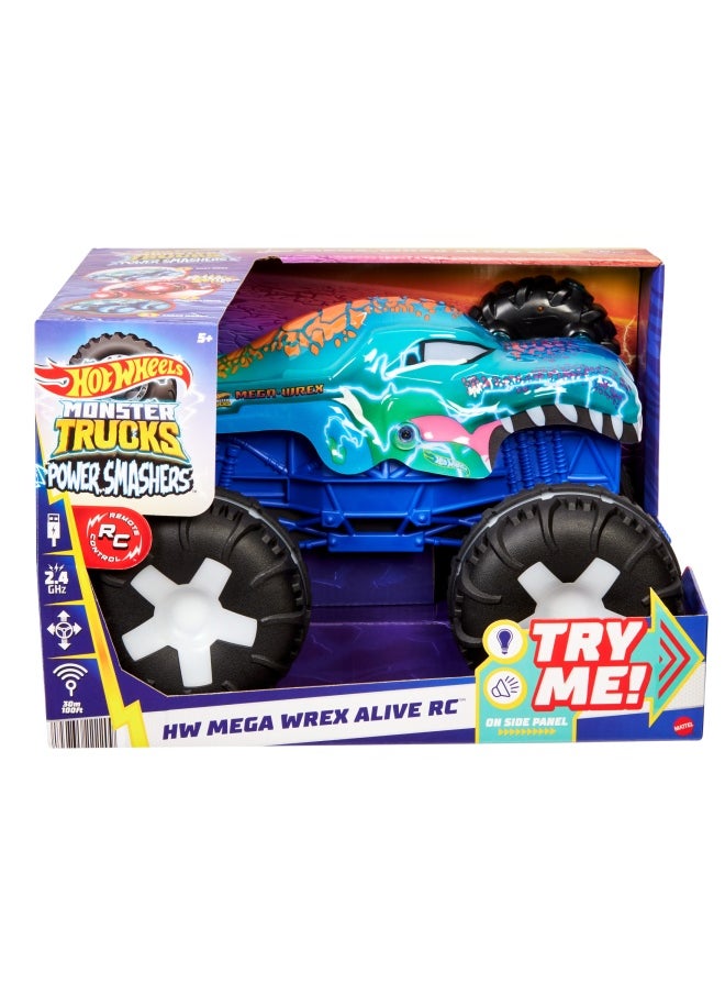 Hot Wheels Hot Wheels Monster Truck Power Smashers Mega Wrex Alive Remote Control (1:15, 2.4 GHz)  - Image 4
