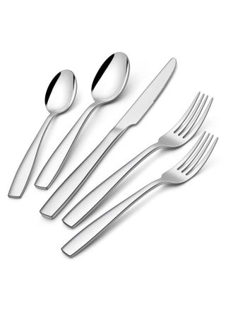 40Piece Heavy Duty Silverware Set For 8 Efar Stainless Steel Flatware Cutlery Set Thick Metal Tableware Eating Utensils Include Forks Spoons Knives Square Edge & Mirror Polished Dishwasher Safe - pzsku/ZCECF28D9C6F9C8039C9AZ/45/_/1686211849/1be6444d-3376-48ad-9977-466bae996682