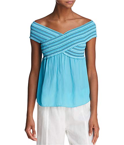 Ramy Brook Women's Charley Off The Shoulder TOP, Tile Blue, Medium - Image 1