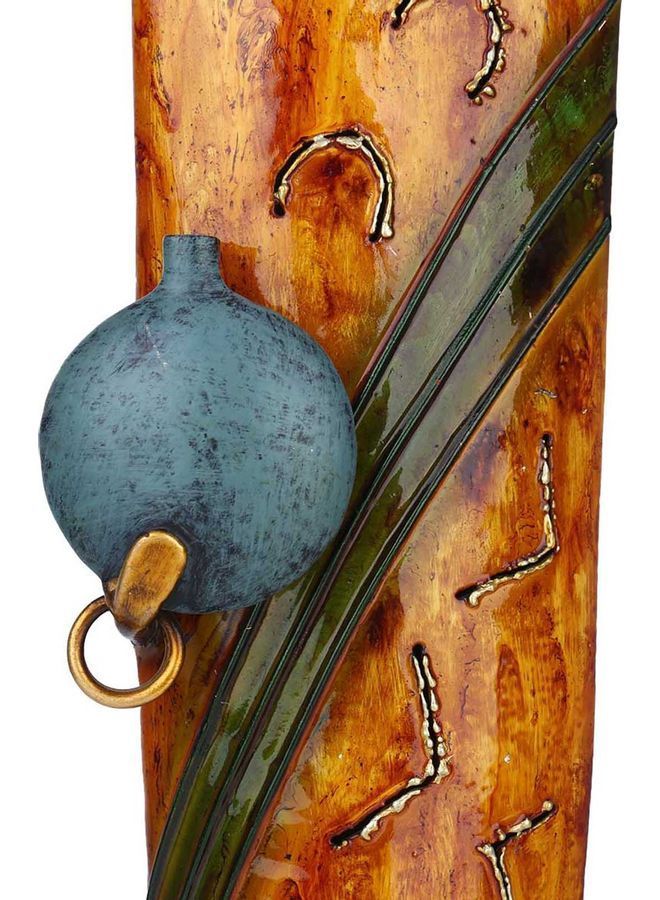 NIBEMINENT Metal Decorative African Tribal Figurine Sculpture Multicolour 46 x 8 13cm - Image 4