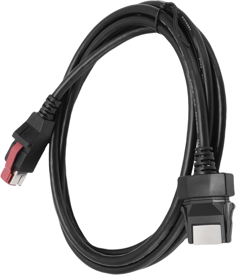 كابل ماسح الباركود USB من aqxreight بطول 5.9 قدم من PVC، كابل استبدال لماسح الباركود لأنظمة نقاط البيع والطابعات، يوفر كابل نقل USB وكابل الباركود. - Image 4