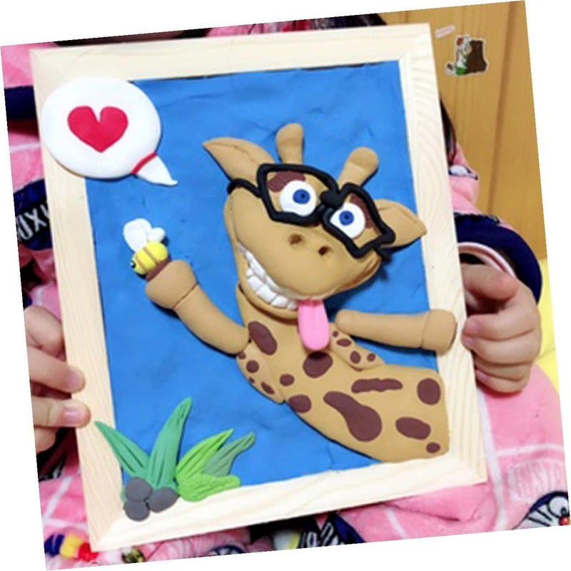 Abaodam 5pcs 12x12cm Wooden Clay Picture Frames Pine Wood DIY Craft Frames for 3d Clay Painting Decorative for S Art Projects - Image 5