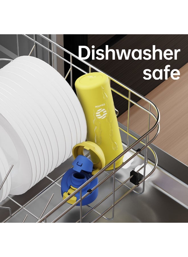 FjBottle Insulated Magnetic Water Bottle - Reusable Stainless Steel Bottle with MagSafe Compatible Phone Holder - Keeps Cold for 24 Hours - Perfect for Gym, Sports, and Travel - Sky Blue 32oz - Image 3