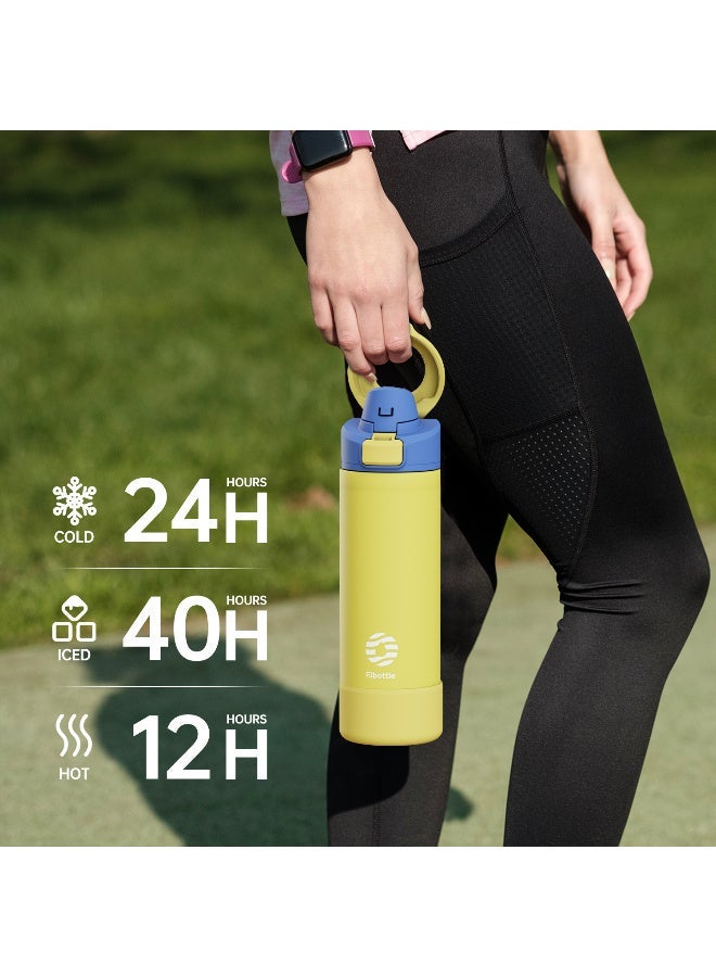 FjBottle Insulated Magnetic Water Bottle - Reusable Stainless Steel Bottle with MagSafe Compatible Phone Holder - Keeps Cold for 24 Hours - Perfect for Gym, Sports, and Travel - Sky Blue 32oz - Image 4