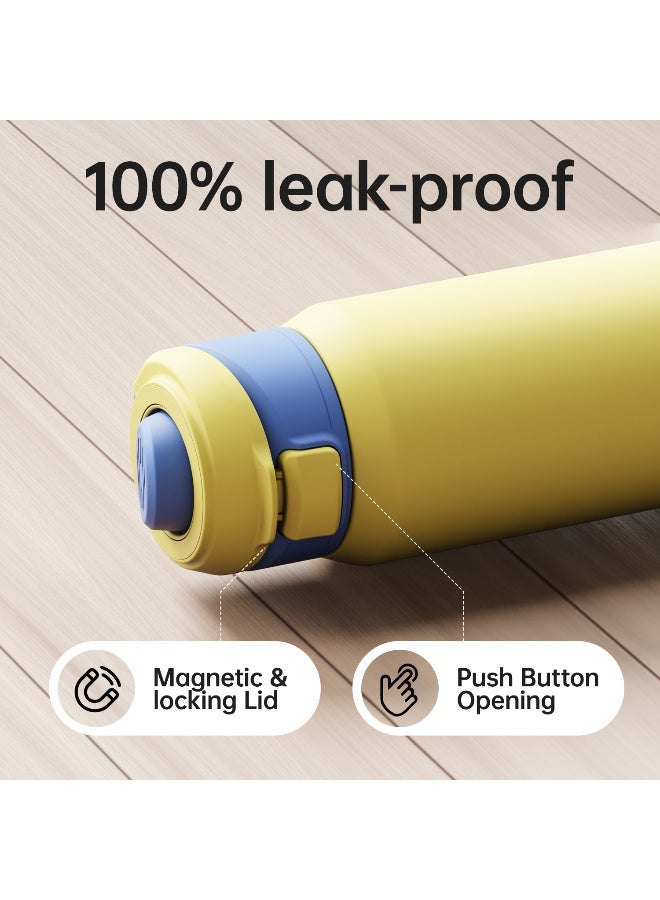 FjBottle Insulated Magnetic Water Bottle - Reusable Stainless Steel Bottle with MagSafe Compatible Phone Holder - Keeps Cold for 24 Hours - Perfect for Gym, Sports, and Travel - Sky Blue 32oz - Image 5