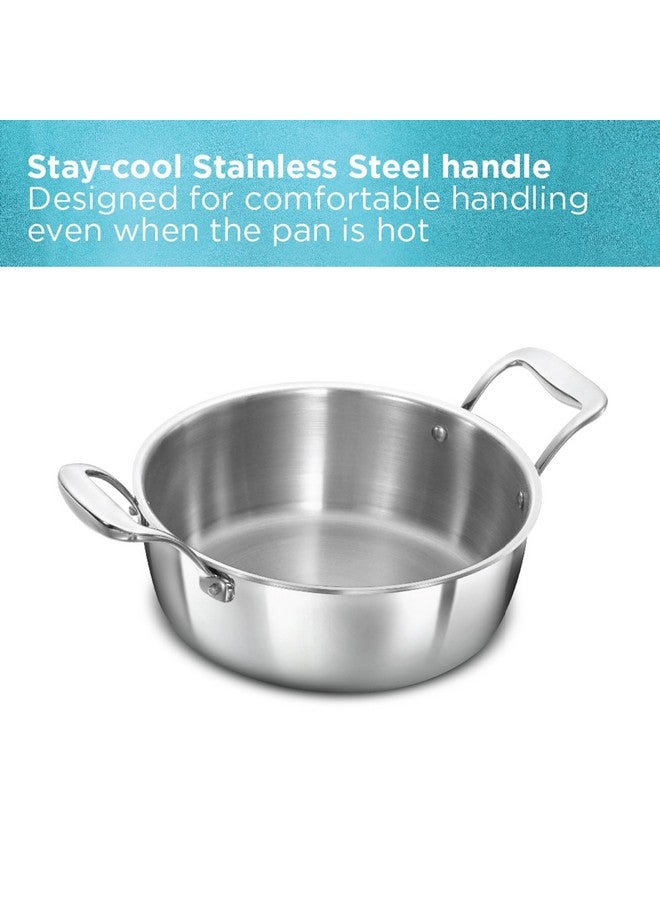 Hawkins وعاء هاوكينز 3 لتر من الفولاذ المقاوم للصدأ ثلاثي الطبقات مع غطاء فولاذي، فضي (PSC30S) - Image 4