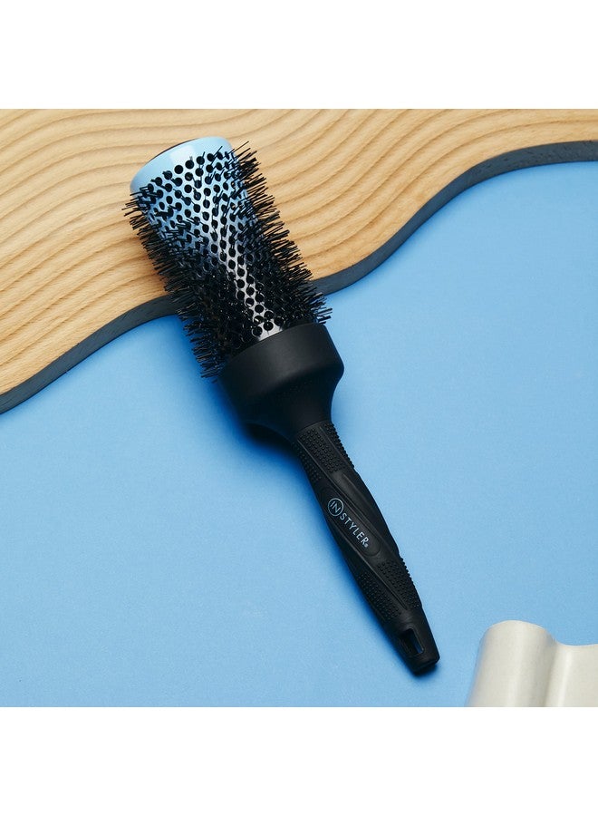 InStyler Thermal 2" Twister Round Hair Brush Add Volume & Reduce Frizz While Drying Hair Includes Gentle Bristles Rubber Handle And Vented Concave Barrel For Airflow Control & Curl Shaping - Image 5