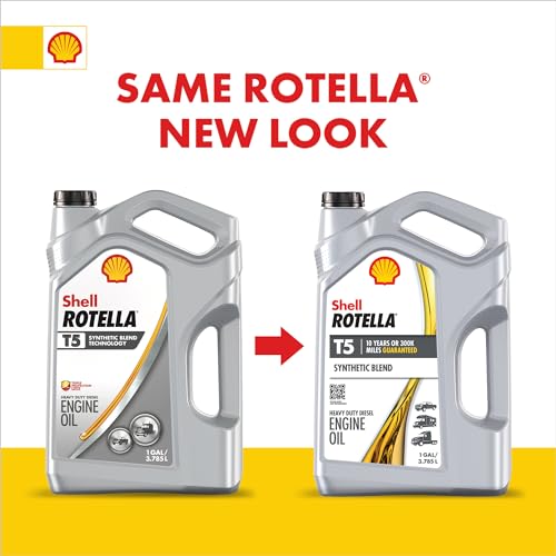 Shell Rotella T5 Synthetic Blend 15W-40 Diesel Engine Oil (1 Gallon, Case of 3) - Image 5