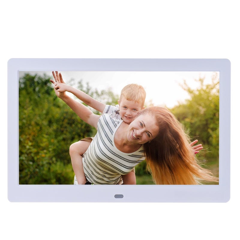 10 Inch Wide LCD Screen Digital Photo Frame 1024* 600 High Resolution Electronic Photo Frame with MP3 MP4 Video Player Clock Calendar Function 2.4G Remote Control - Image 1