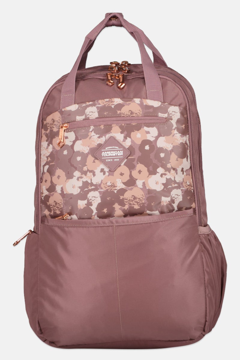 AMERICAN TOURISTER Women Brand Logo Backpack, Mauve  - Image 1