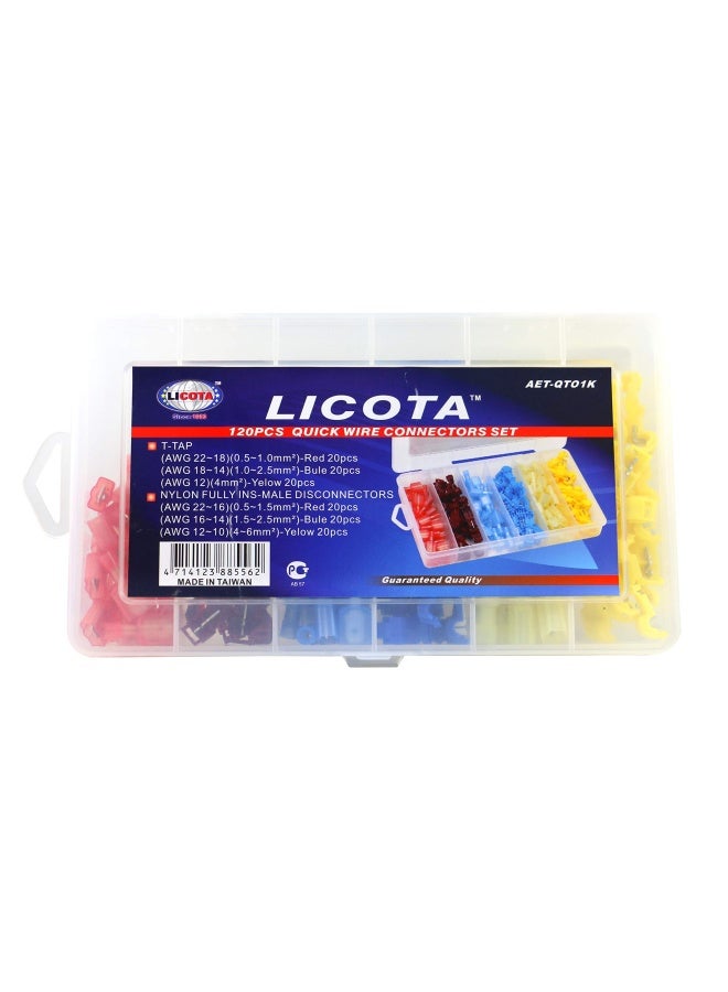 LICOTA 120 - Pieces Quick Wire Connectors Set Qt01K - Image 1