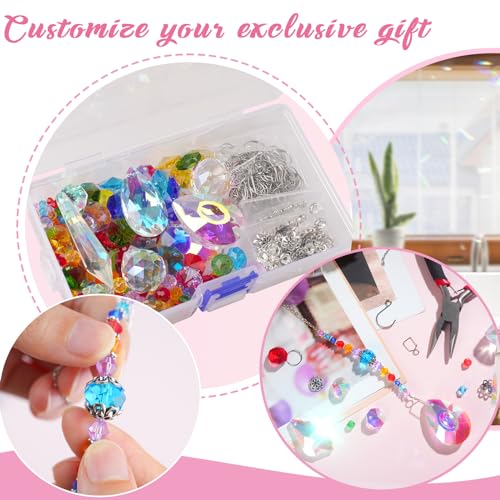 LPKADQA 500PCS Sun Catcher Kits for Adults Crystal Beads for Suncatchers DIY Suncatcher Making Kits for Indoor Outdoor Garden Decor Arts and Crafts for Adults - Image 4