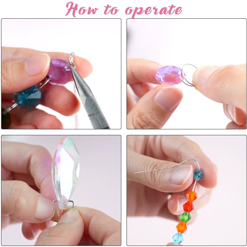 LPKADQA 500PCS Sun Catcher Kits for Adults Crystal Beads for Suncatchers DIY Suncatcher Making Kits for Indoor Outdoor Garden Decor Arts and Crafts for Adults - Image 5