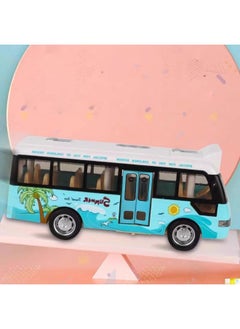 ShebSheb Mini Bus Toy Cars with Lights & Sounds,Model Cars Toys with Open-able Doors for Kids Boys Girls  - Image 2