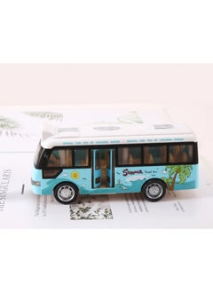 ShebSheb Mini Bus Toy Cars with Lights & Sounds,Model Cars Toys with Open-able Doors for Kids Boys Girls  - Image 4