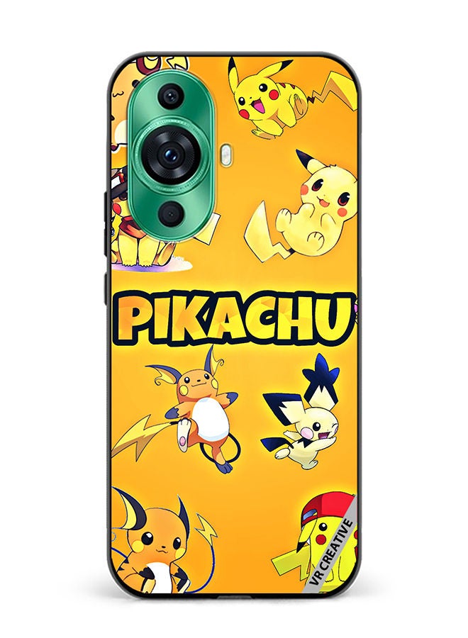 VR CREATIVE Protective Case Cover For Huawei nova 11 Pro Pikachu Surfing Design Multicolour - Image 1