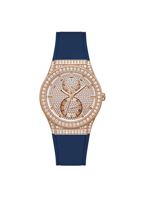 Guess Womens Multi-function Blue Strap Princess Watch - GW0439L4