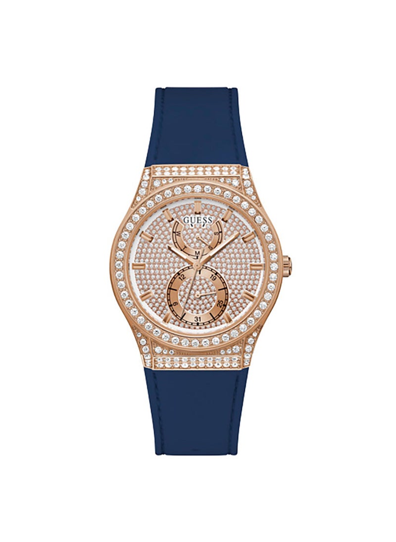 GUESS - Guess Womens Multi-function Blue Strap Princess Watch - GW0439L4 - Image 1