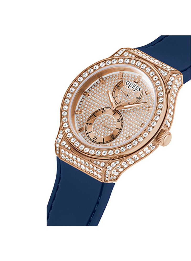 GUESS - Guess Womens Multi-function Blue Strap Princess Watch - GW0439L4 - Image 1
