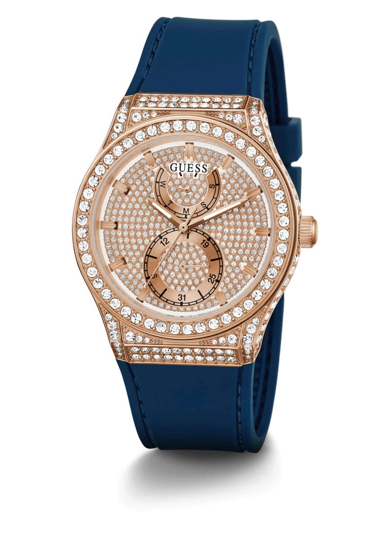 GUESS - Guess Womens Multi-function Blue Strap Princess Watch - GW0439L4 - Image 1