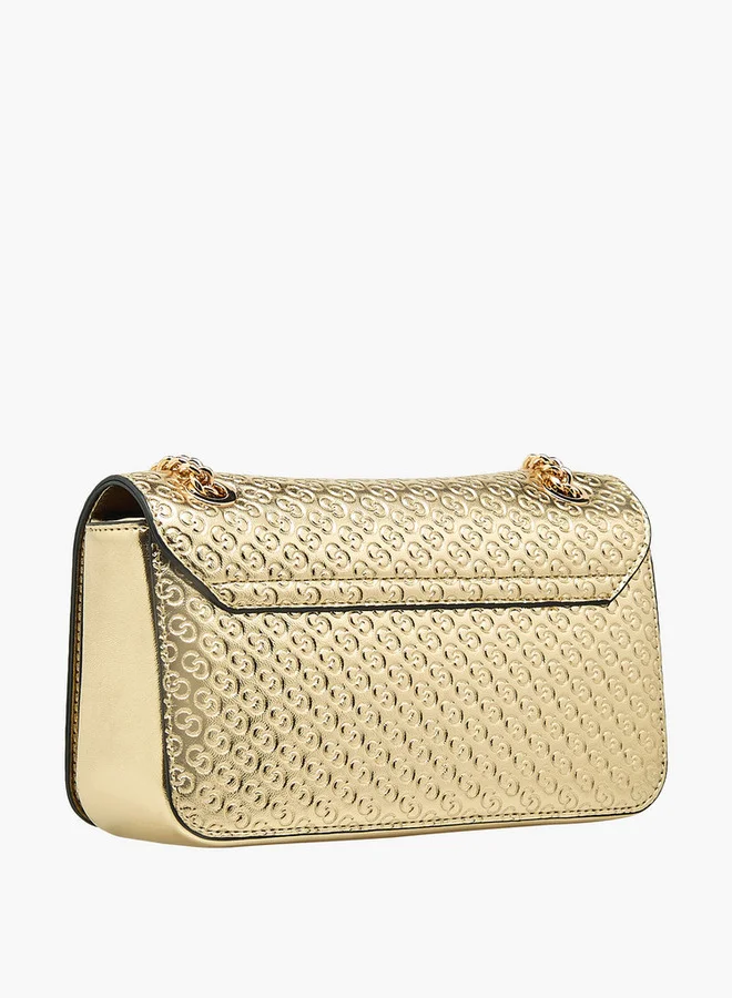 Celeste Embossed Crossbody Bag with Chain Strap