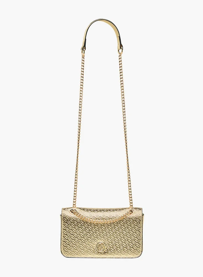 Celeste Embossed Crossbody Bag with Chain Strap