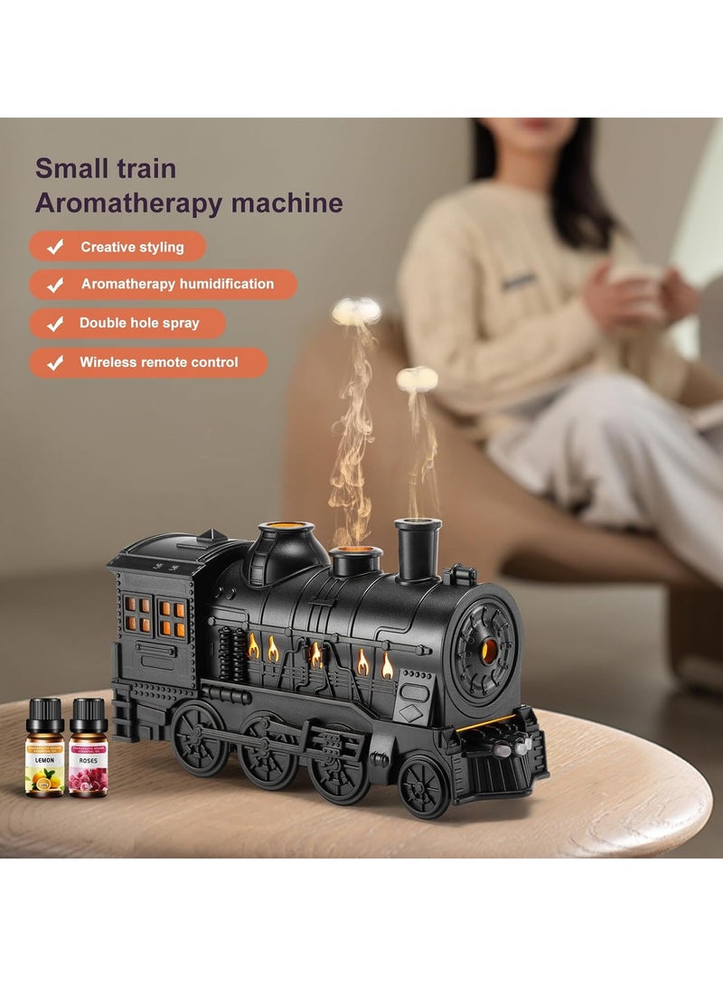 TIGER Train Diffuser 300ml Aromatherapy Diffuser with 6 Essential Oils Gift Set – Remote Control, Cool Mist, 2 Light & 2 Mist Modes, Auto Shut-Off for Bedroom, Office, Hotel (Train Black) - Image 2