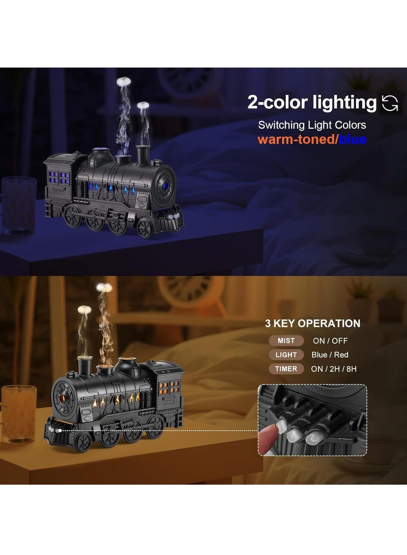 TIGER Train Diffuser 300ml Aromatherapy Diffuser with 6 Essential Oils Gift Set – Remote Control, Cool Mist, 2 Light & 2 Mist Modes, Auto Shut-Off for Bedroom, Office, Hotel (Train Black) - Image 3