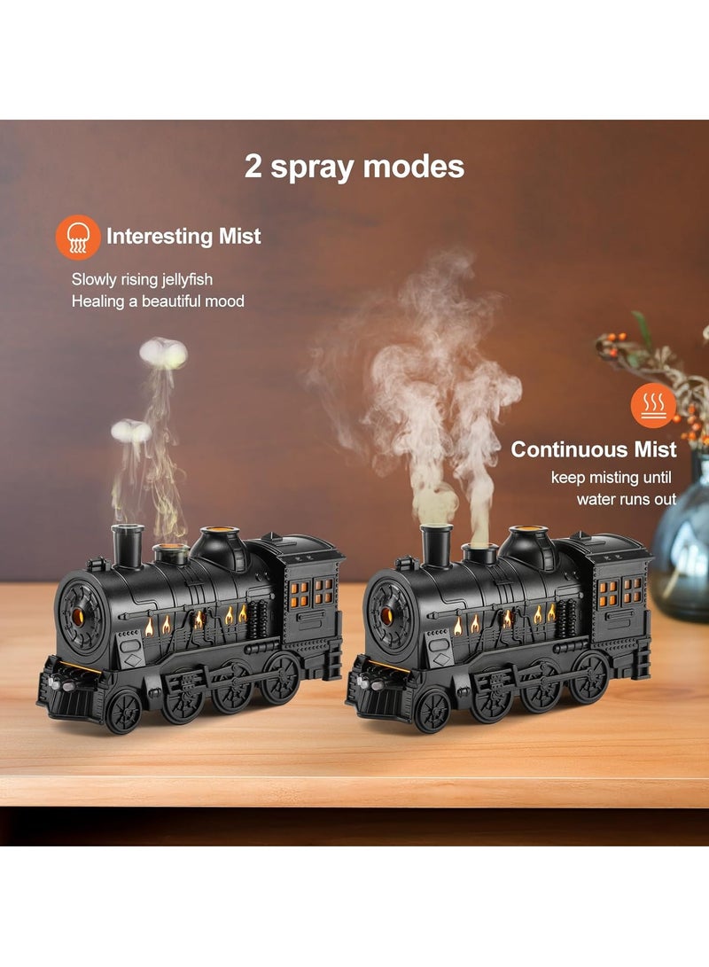 TIGER Train Diffuser 300ml Aromatherapy Diffuser with 6 Essential Oils Gift Set – Remote Control, Cool Mist, 2 Light & 2 Mist Modes, Auto Shut-Off for Bedroom, Office, Hotel (Train Black) - Image 4