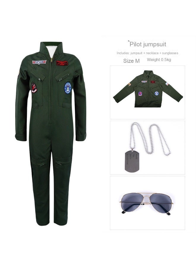 Halloween Pilot Uniform Bar Party Sports Event Group Performance Children's Stage Costumes - Image 1