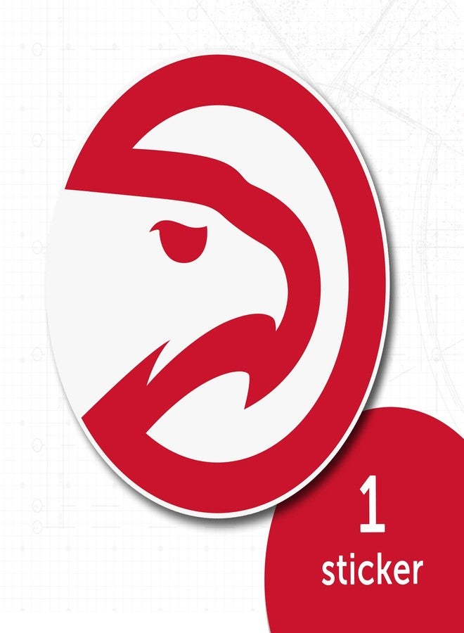 Desert Cactus Atlanta Hawks Sticker NBA Officially Licensed Vinyl Decal Laptop Water Bottle Car Scrapbook (Individual 1) - Image 5