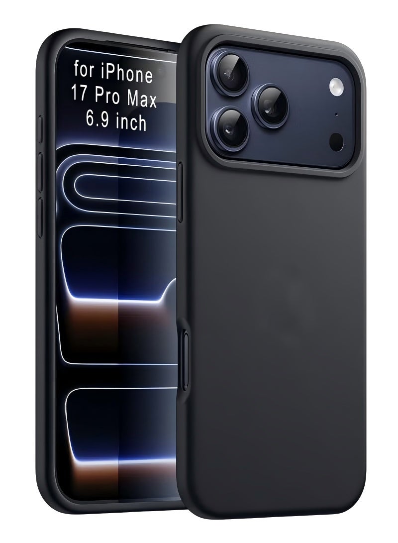 Bobo iPhone 17 Pro Max Case Liquid Soft Silicone iPhone 17 Pro Max Cover Anti Scratch with Inside Microfiber Lining Shockproof Protective Phone Case for iPhone 17 Pro Max - Image 1