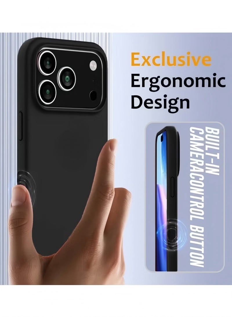Bobo iPhone 17 Pro Max Case Liquid Soft Silicone iPhone 17 Pro Max Cover Anti Scratch with Inside Microfiber Lining Shockproof Protective Phone Case for iPhone 17 Pro Max - Image 5