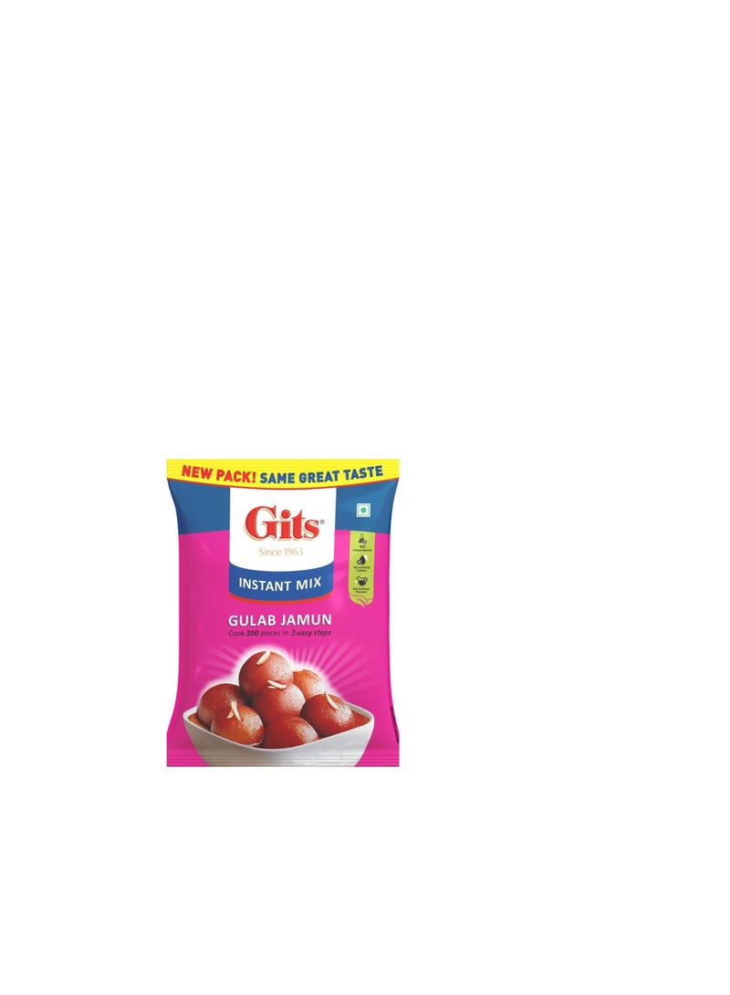 Gits Instant Gulab Jamun Dessert Mix, Makes 200 per Pack, Pure Veg, Delicious Indian Dessert and Mithai, 1Kg (Pack of 6) - Image 3