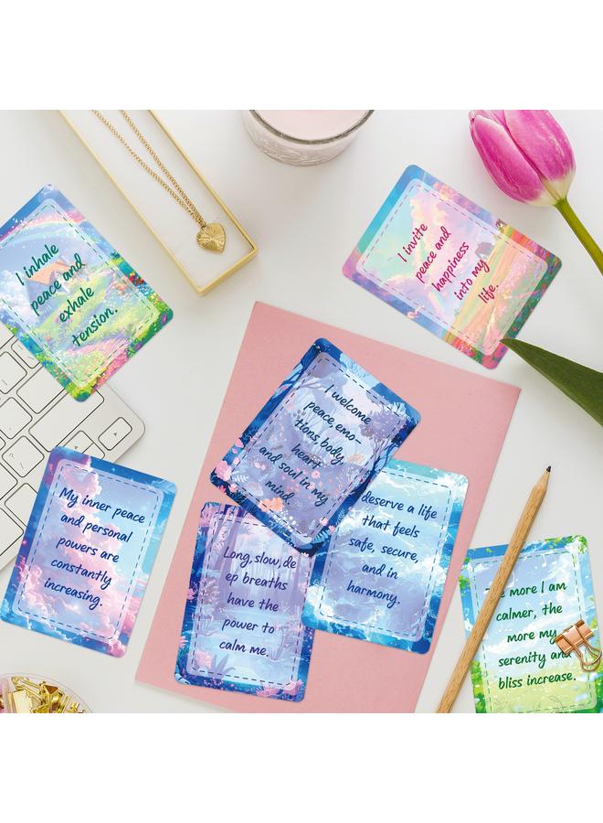 Bluejw 50 Dream Color Blooming Motivational Text Cards Positive Sunshine Mood Output Best Seller - Image 3