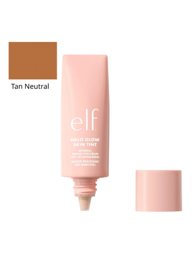 إلف هالو جلو سكين تينت بعامل حماية من الشمس 50، مرطب ملون للضوء، يمنح توهجًا طبيعيًا، لون أسمر محايد - Image 1