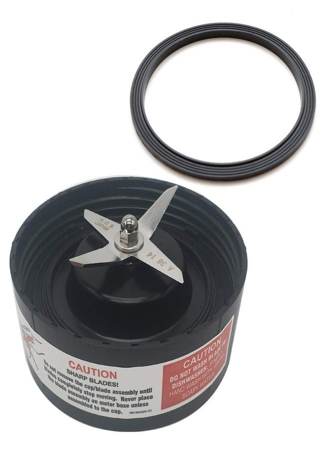 جويستار شفرة استخلاص بديلة من جويستار مع حلقة مانعة للتسرب إضافية، متوافقة مع خلاط نوتري بوليت آر إكس 1700 واط، موديل: N17-1001 / قاعدة المحرك NB-301S - Image 1