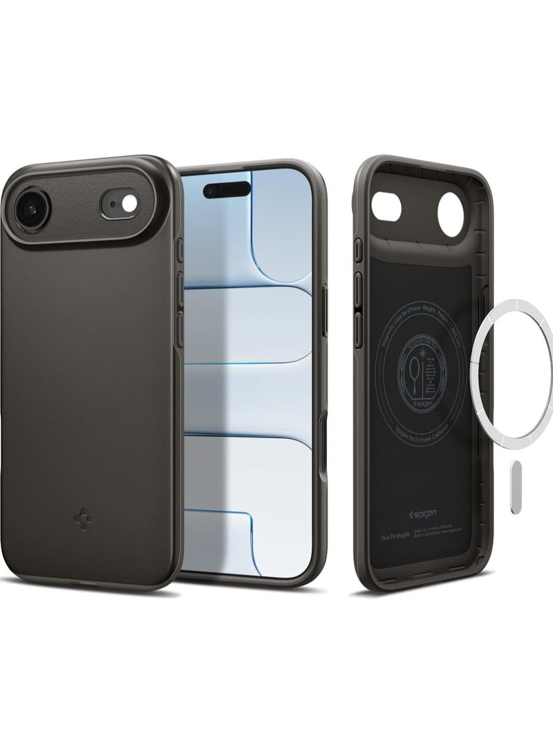 Spigen Thin Fit MagFit for iPhone 17 Air MagSafe Case Cover - Gunmetal - Image 1