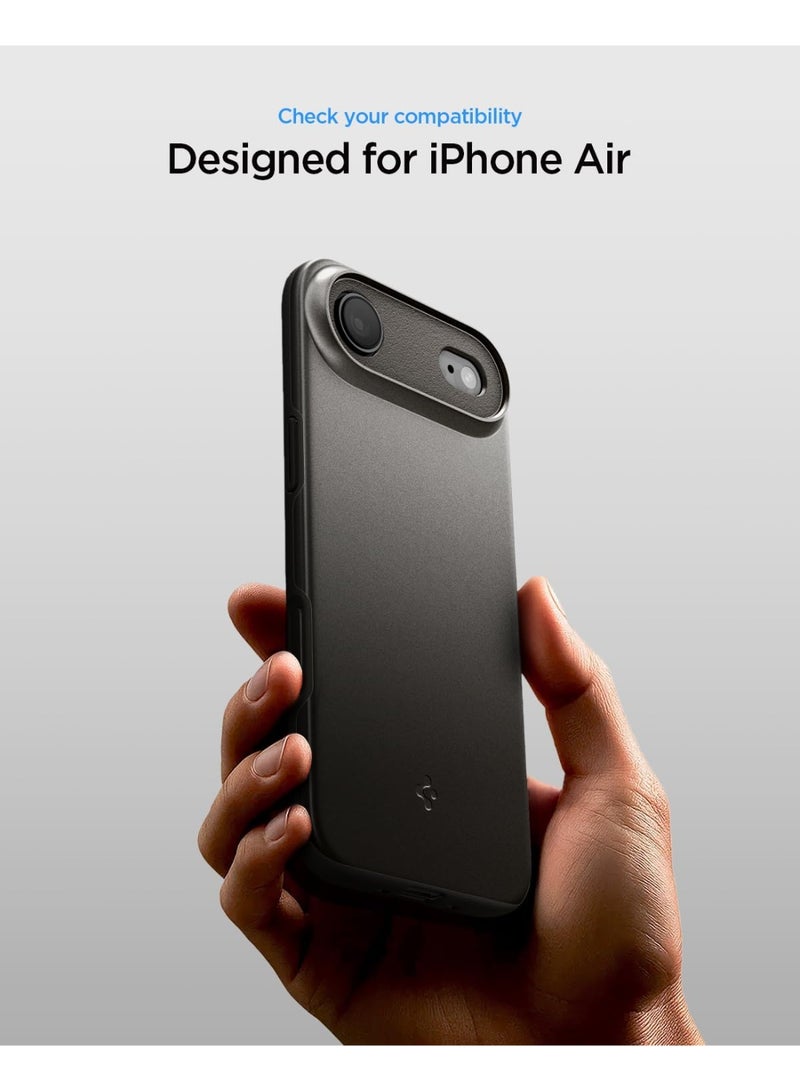 Spigen Thin Fit MagFit for iPhone 17 Air MagSafe Case Cover - Gunmetal - Image 5