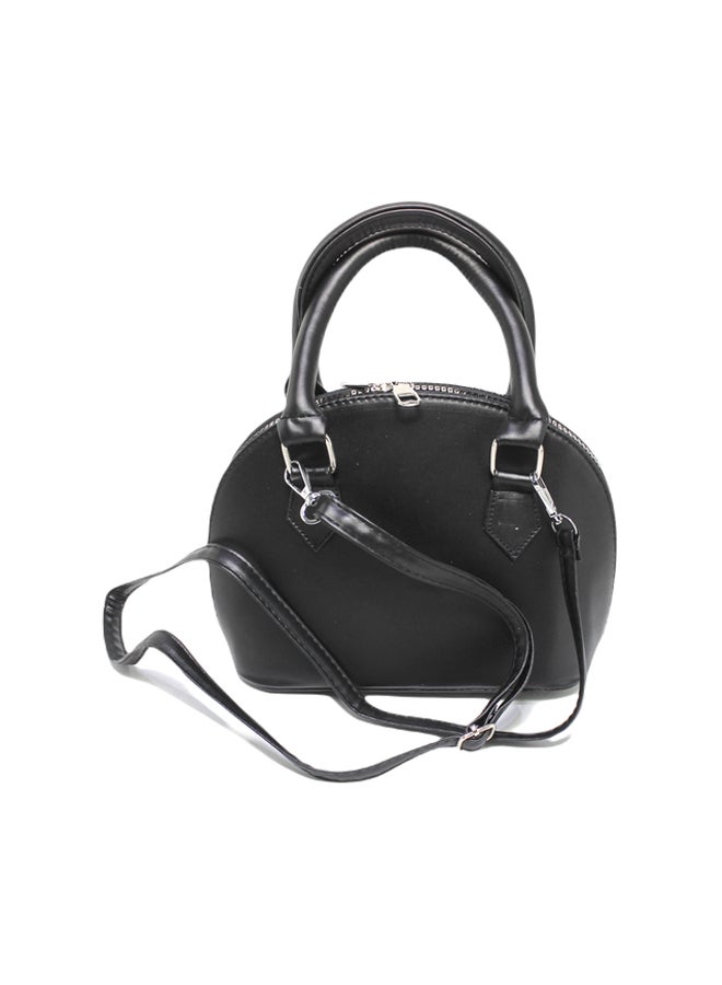 Glitter Women Bag with Cross hand - Black - Image 3
