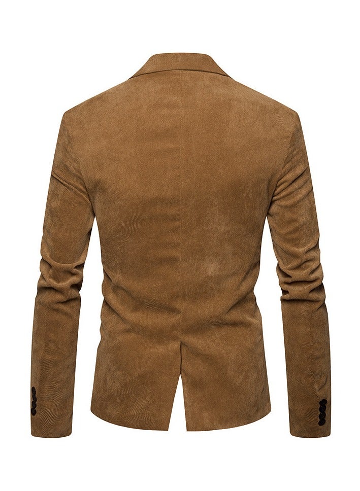 Shougu Spring And Autumn Fashion Men's Corduroy Suit Jacket  - Image 2