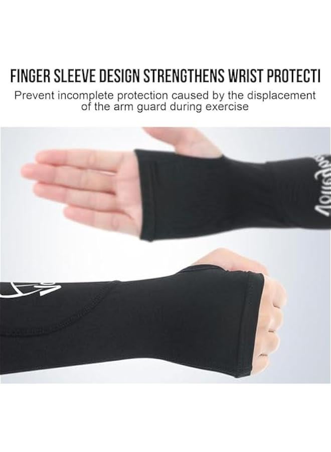 MOXO Volleyball Arm Sleeve, Non Slip Volleyball Elbow Sleeve, Arm Wrist Protection with Thumbhole Bag, Reusable Volleyball ression Sleeves Pads, Soft Arm Guard Pads for Volleyball - Image 5