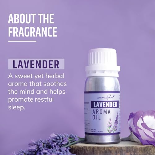 Aromahpure Lavender Aroma Oil | 100ml Undiluted & Natural | Long-Lasting Scent for Aromatherapy, Candle & Soap Making, Diffusers, Room Freshener, Humidifier, Bathroom Revitalizer & Home Essentials - Image 2