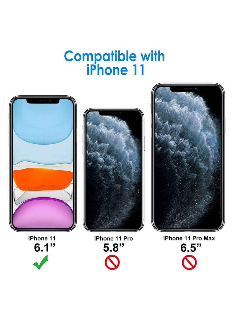 JETech Case Compatible iPhone 11, 6.1-Inch, Shockproof Bumper Cover, Anti-Scratch Clear Back (HD Clear) - Image 2