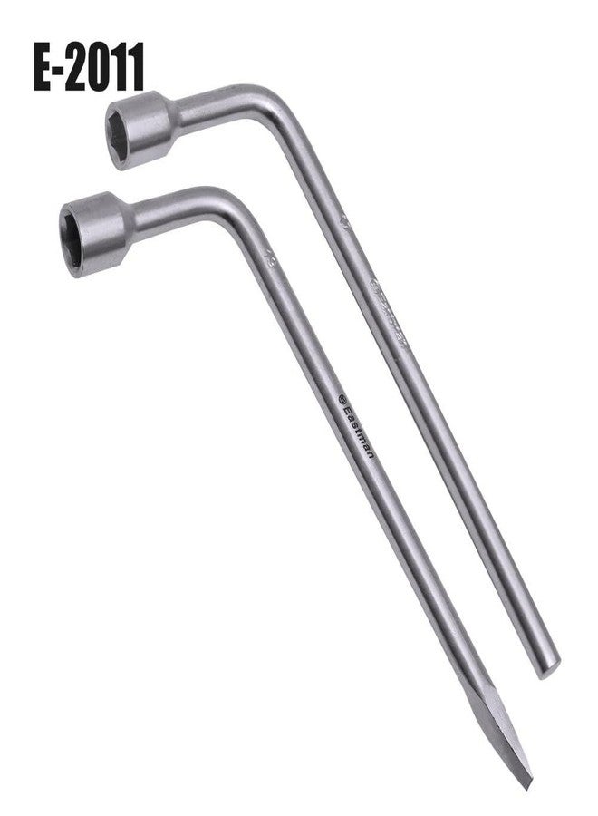 Eastman L-Type Spanners Set of 1Pcs, 19 Mm With Hole 19D, Selected High Carbon Steel Chrome Plated Sliver Wheel Nut Spanner For Cars Single Sided Wrench (E-2011) - Image 4