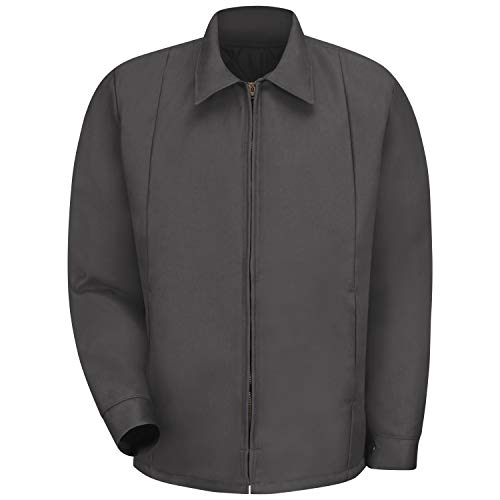 Red Kap Men's Perma-Lined Panel Jacket, Charcoal, Large - Image 2