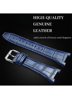 O Ozone Stainless Steel Case with Genuine Leather Watch Band For Apple Watch 44mm 45mm, Luxury Metal Protective Bumper Cover for Men- White  - Image 5