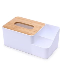 FALMER Multi-purpose Tissue Box Holder with Organizer for Organizing Pens, Remote Control, Phone  - Image 4