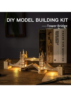Robotime Rolife Tower Bridge with Lights 3D Wooden Puzzle TG412, 3D Wooden Puzzles for Adults/Teens, Creative Home Decor, Unique Gift for Craft Hobby Adults/Teens  - Image 5